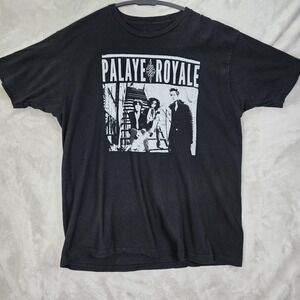 Palaye Royale Shirt‎ Mens XL Black Band Alt Rock Graphic Tee Goth Music Merch